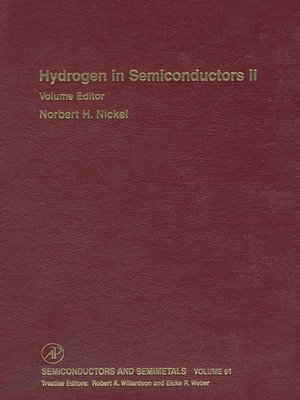 cover image of Hydrogen in Semiconductors II